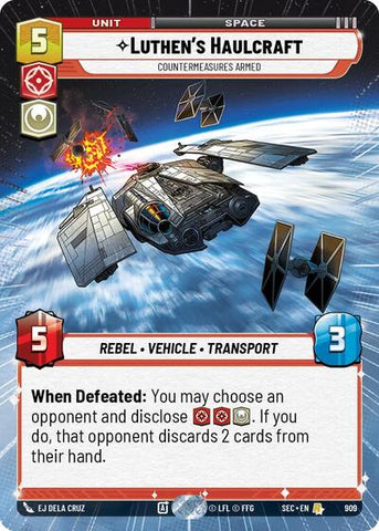Luthen's Haulcraft, Countermeasures Armed (Hyperspace Foil) - Foil (Secrets of Power)(SEC-0909/1167)(R)