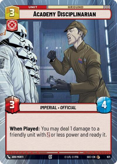 Academy Disciplinarian (Hyperspace Foil) - Foil (Secrets of Power)(SEC-0921/1167)(C)