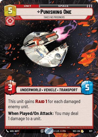 Punishing One, Takes No Prisoners (Hyperspace Foil) - Foil (Secrets of Power)(SEC-0927/1167)(R)