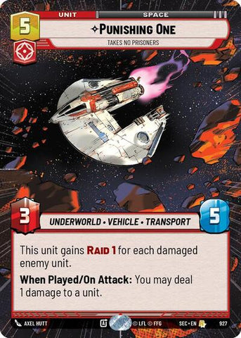 Punishing One, Takes No Prisoners (Hyperspace Foil) - Foil (Secrets of Power)(SEC-0927/1167)(R)