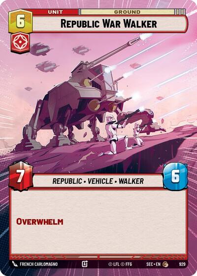 Republic War Walker (Hyperspace Foil) - Foil (Secrets of Power)(SEC-0929/1167)(C)