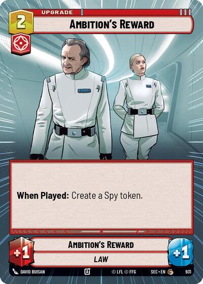 Ambition's Reward (Hyperspace Foil) - Foil (Secrets of Power)(SEC-0931/1167)(C)