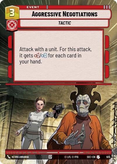 Aggressive Negotiations (Hyperspace Foil) - Foil (Secrets of Power)(SEC-0935/1167)(U)