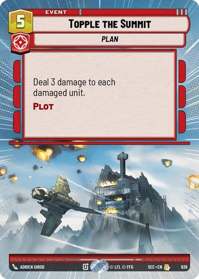 Topple the Summit (Hyperspace Foil) - Foil (Secrets of Power)(SEC-0939/1167)(R)