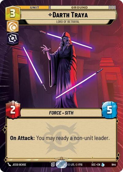 Darth Traya, Lord of Betrayal (Hyperspace Foil) - Foil (Secrets of Power)(SEC-0944/1167)(L)