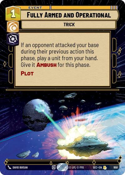 Fully Armed and Operational (Hyperspace Foil) - Foil (Secrets of Power)(SEC-0950/1167)(R)