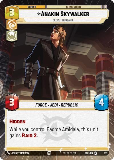 Anakin Skywalker, Secret Husband (Hyperspace Foil) - Foil (Secrets of Power)(SEC-0957/1167)(S)