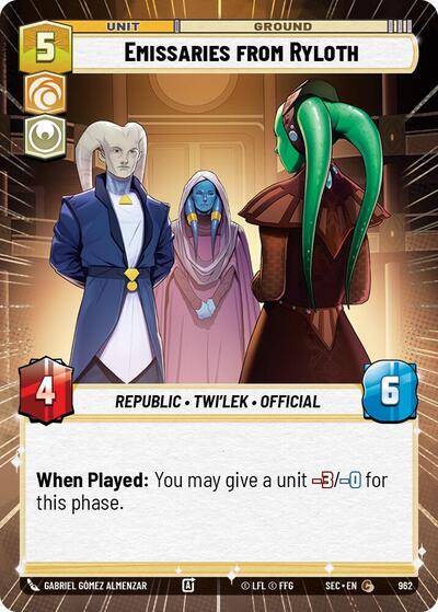 Emissaries from Ryloth (Hyperspace Foil) - Foil (Secrets of Power)(SEC-0962/1167)(C)