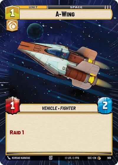 A-Wing (Hyperspace Foil) - Foil (Secrets of Power)(SEC-0969/1167)(C)