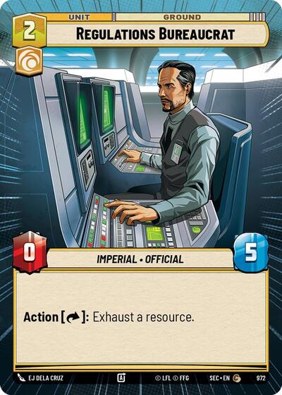 Regulations Bureaucrat (Hyperspace Foil) - Foil (Secrets of Power)(SEC-0972/1167)(C)