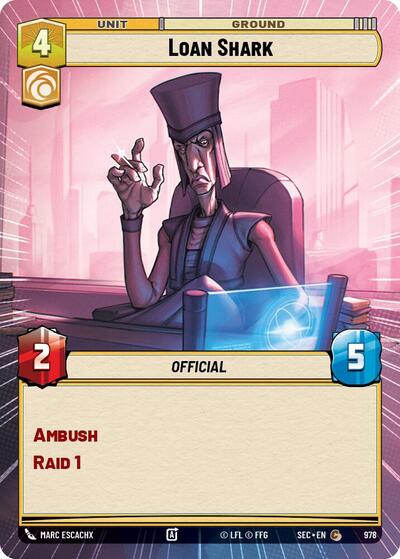Loan Shark (Hyperspace Foil) - Foil (Secrets of Power)(SEC-0978/1167)(C)