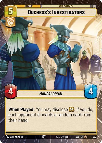 Duchess's Investigators (Hyperspace Foil) - Foil (Secrets of Power)(SEC-0979/1167)(C)