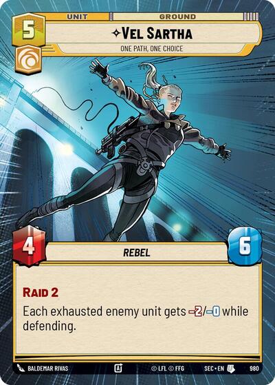 Vel Sartha, One Path, One Choice (Hyperspace Foil) - Foil (Secrets of Power)(SEC-0980/1167)(U)