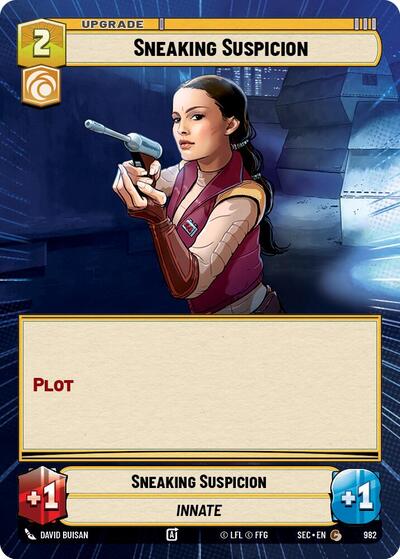 Sneaking Suspicion (Hyperspace Foil) - Foil (Secrets of Power)(SEC-0982/1167)(C)