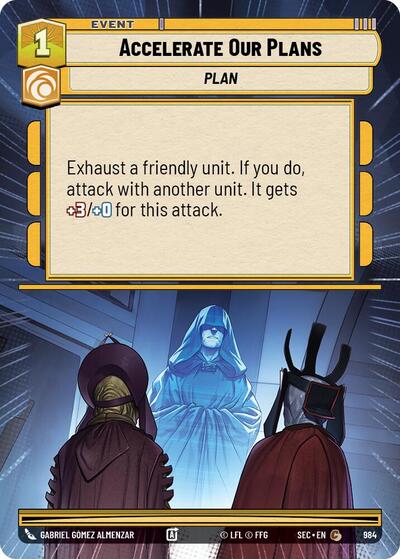 Accelerate Our Plans (Hyperspace Foil) - Foil (Secrets of Power)(SEC-0984/1167)(C)