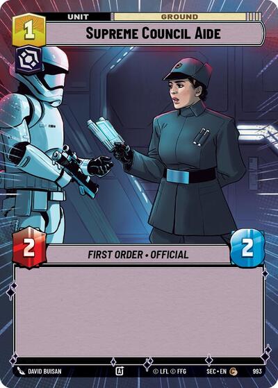 Supreme Council Aide (Hyperspace Foil) - Foil (Secrets of Power)(SEC-0993/1167)(C)