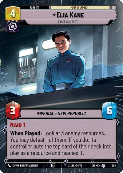 Elia Kane, False Convert (Hyperspace Foil) - Foil (Secrets of Power)(SEC-0998/1167)(U)