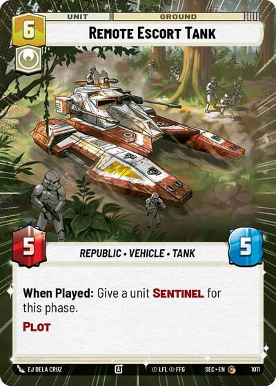 Remote Escort Tank (Hyperspace Foil) - Foil (Secrets of Power)(SEC-1011/1167)(C)