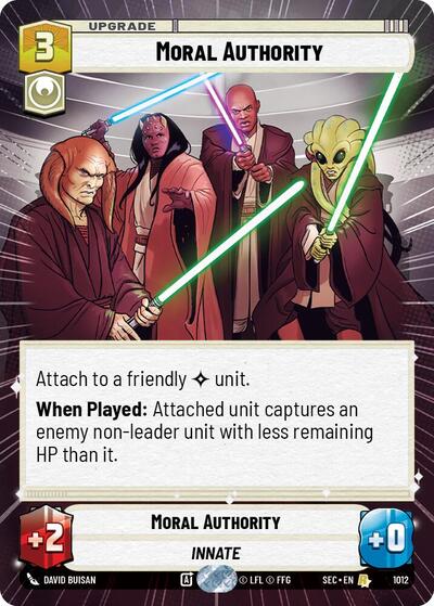 Moral Authority (Hyperspace Foil) - Foil (Secrets of Power)(SEC-1012/1167)(R)