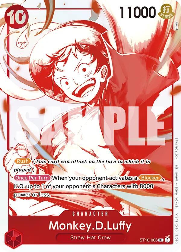 Monkey.D.Luffy - ST10-006 [3rd Anniversary Treasure Campaign Pack] [Foil] (One Piece Promotion Cards)(ST10-006)(C)