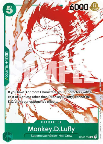 Monkey.D.Luffy - OP07-033 [3rd Anniversary Treasure Campaign Pack] [Foil] (One Piece Promotion Cards)(OP07-033)(UC)