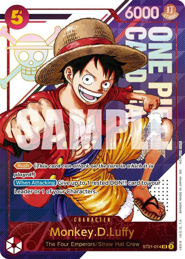 Monkey.D.Luffy - ST21-014 [3rd Anniversary Treasure Campaign Pack] [Foil] (One Piece Promotion Cards)(ST21-014)(SR)