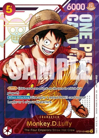 Monkey.D.Luffy - ST21-014 [3rd Anniversary Treasure Campaign Pack] [Foil] (One Piece Promotion Cards)(ST21-014)(SR)