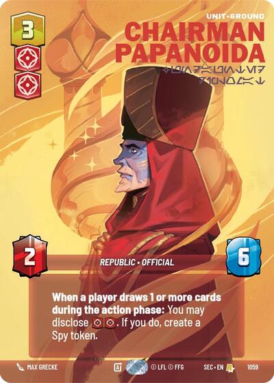 Chairman Papanoida, Undaunted Diplomat (Prestige) (Secrets of Power)(SEC-1059/1167)(R)