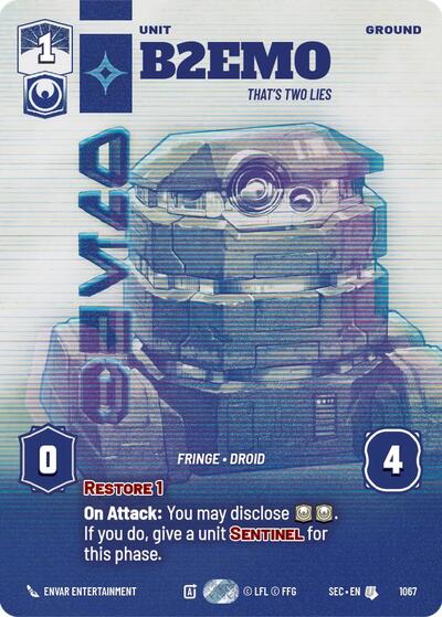 B2EMO, That's Two Lies (Prestige) (Secrets of Power)(SEC-1067/1167)(U)