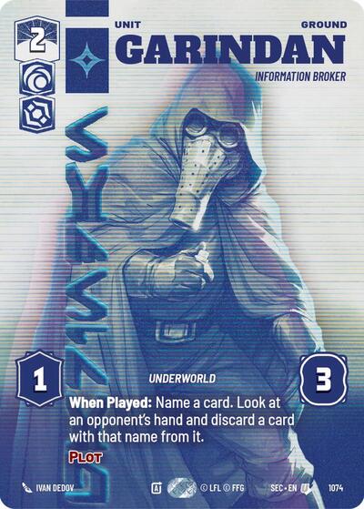 Garindan, Information Broker (Prestige) (Secrets of Power)(SEC-1074/1167)(U)