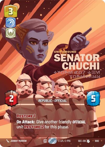 Senator Chuchi, Voice for the Voiceless (Prestige Foil) - Foil (Secrets of Power)(SEC-1082/1167)(U)