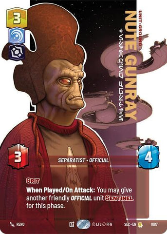 Nute Gunray, Escaping Justice (Prestige Foil) - Foil (Secrets of Power)(SEC-1087/1167)(R)
