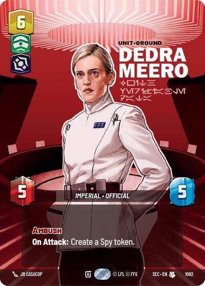 Dedra Meero, With Verifiable Data (Prestige Foil) - Foil (Secrets of Power)(SEC-1092/1167)(U)