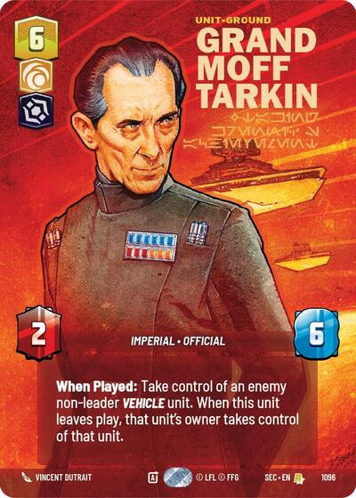 Grand Moff Tarkin, Taking Krennic's Achievement (Prestige Foil) - Foil (Secrets of Power)(SEC-1096/1167)(R)