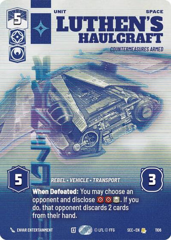 Luthen's Haulcraft, Countermeasures Armed (Prestige Foil) - Foil (Secrets of Power)(SEC-1106/1167)(R)