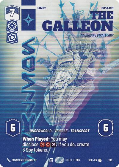 The Galleon, Marauding Pirate Ship (Prestige Foil) - Foil (Secrets of Power)(SEC-1116/1167)(U)