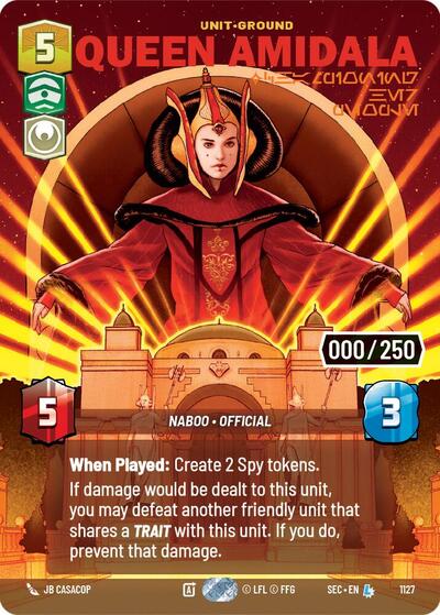 Queen Amidala, Championing Her People (Serialized) - Foil (Secrets of Power)(SEC-1127/1167)(L)