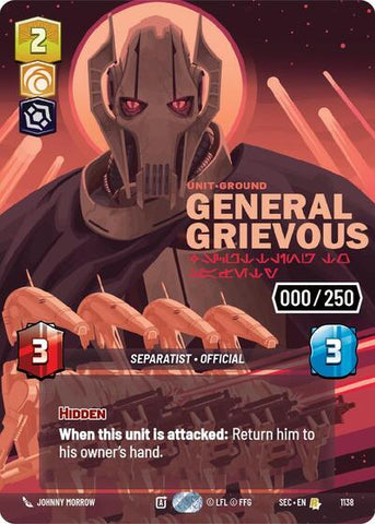 General Grievous, Scuttling to Safety (Serialized) - Foil (Secrets of Power)(SEC-1138/1167)(R)