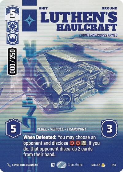 Luthen's Haulcraft, Countermeasures Armed (Serialized) - Foil (Secrets of Power)(SEC-1149/1167)(R)