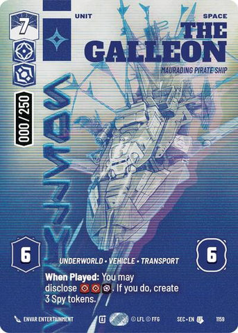 The Galleon, Marauding Pirate Ship (Serialized) - Foil (Secrets of Power)(SEC-1159/1167)(U)