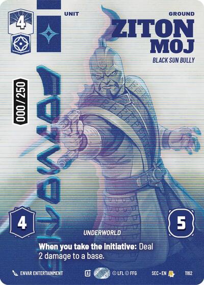 Ziton Moj, Black Sun Bully (Serialized) - Foil (Secrets of Power)(SEC-1162/1167)(R)