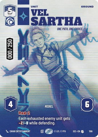 Vel Sartha, One Path, One Choice (Serialized) - Foil (Secrets of Power)(SEC-1166/1167)(U)