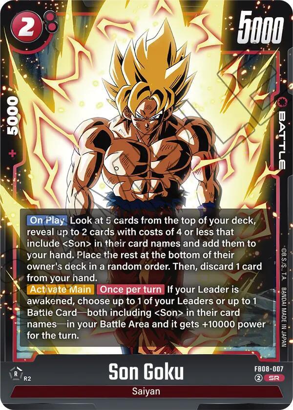 Son Goku [007] [Foil] (FB08-007)(SR)