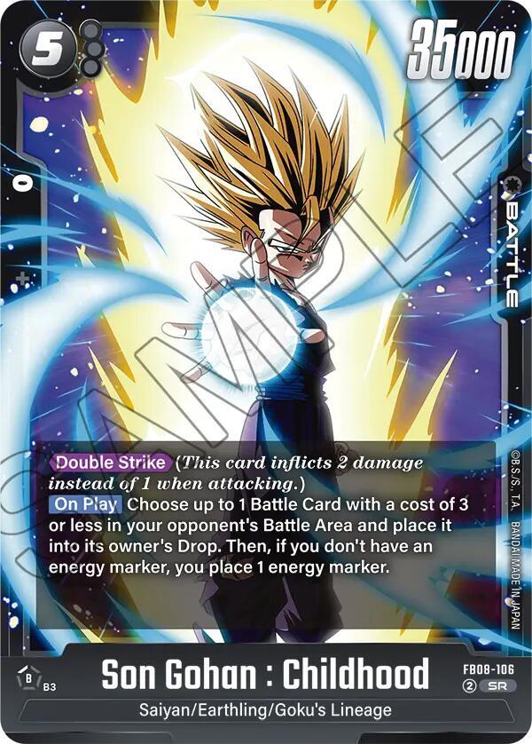 Son Gohan : Childhood [106] [Foil] (FB08-106)(SR)