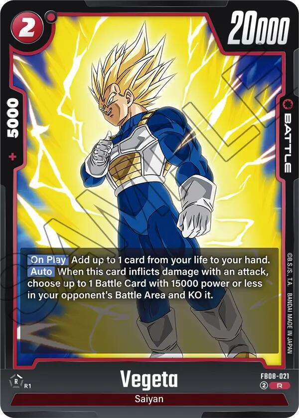 Vegeta [021] [Foil] (FB08-021)(R)