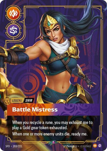 Sivir, Battle Mistress - Foil (Spiritforged)(SFD-203/221)(R)