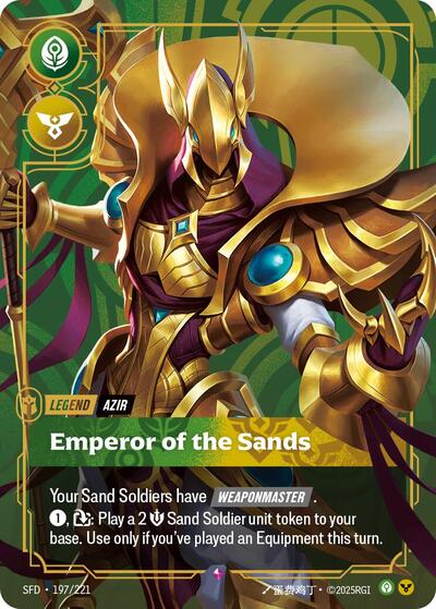 Azir, Emperor of the Sands - Foil (Spiritforged)(SFD-197/221)(R)