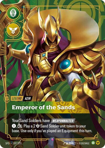 Azir, Emperor of the Sands - Foil (Spiritforged)(SFD-197/221)(R)