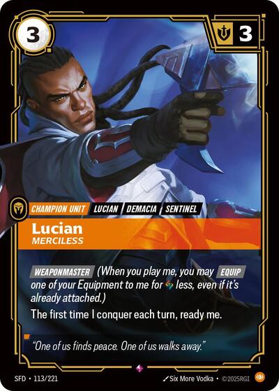 Lucian, Merciless - Foil (Spiritforged)(SFD-113/221)(R)