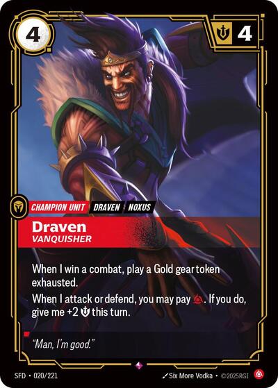Draven, Vanquisher - Foil (Spiritforged)(SFD-020/221)(R)
